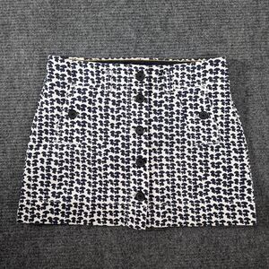 J Crew Mushroom Navy Mini Skirt Size 6, Festival, Retro, Whimsy, Coachella